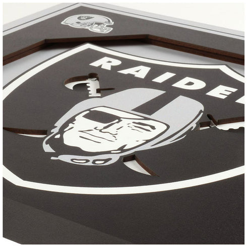 Cuadro decorativo en capas NFL Raiders, gris